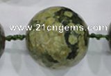 CLS05 15.5 inches 30mm faceted round large peacock gemstone beads