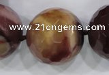 CLS07 15.5 inches 30mm faceted round large mookaite gemstone beads