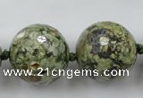 CLS106 15.5 inches 25mm faceted round peacock gemstone beads