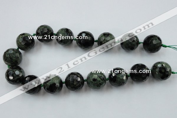 CLS107 15.5 inches 25mm faceted round kambaba jasper beads