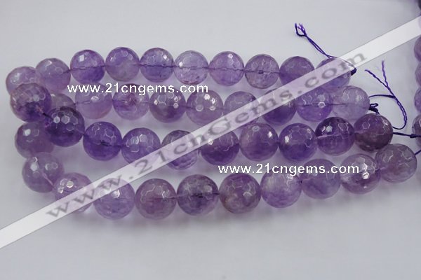 CLS153 15.5 inches 20mm faceted round lavender amethyst beads