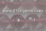 CLS155 15.5 inches 18mm faceted round rose quartz beads