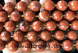 CLS419 15 inches 16mm faceted round red jasper beads wholesale