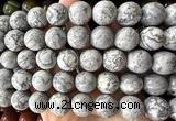 CLS630 15 inches 16mm round grey picture jasper beads wholesale