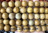 CLS632 15 inches 16mm round wooden jasper beads wholesale