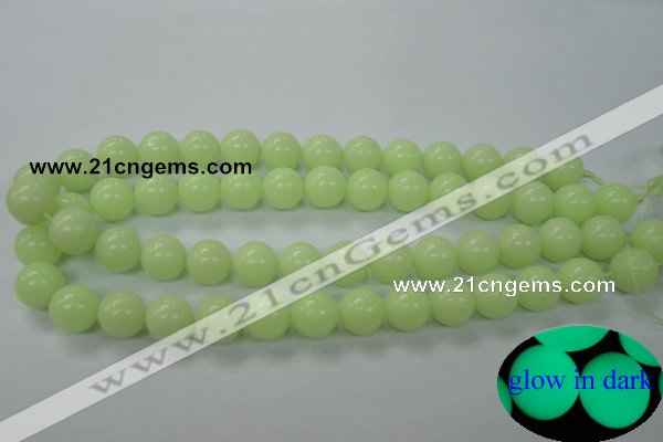 CLU05 15.5 inches 12mm round luminous stone beads wholesale