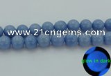 CLU108 15.5 inches 20mm round blue luminous stone beads