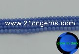 CLU111 15.5 inches 6mm round blue luminous stone beads