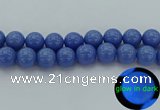 CLU118 15.5 inches 20mm round blue luminous stone beads