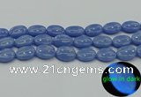 CLU184 15.5 inches 15*20mm oval blue luminous stone beads