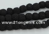 CLV378 15.5 inches 8mm ball dyed lava beads wholesale