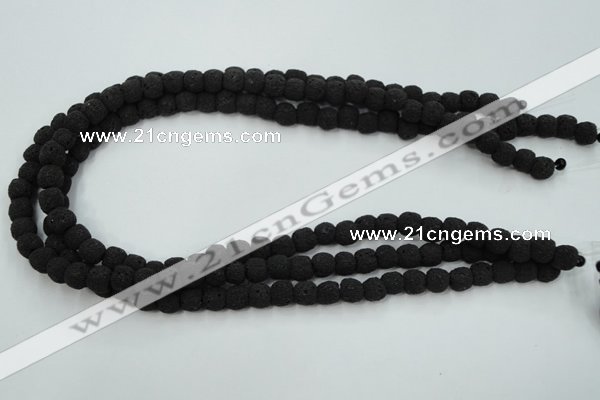 CLV378 15.5 inches 8mm ball dyed lava beads wholesale