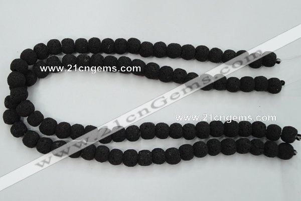 CLV380 15.5 inches 12mm ball dyed lava beads wholesale