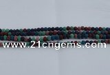 CLV520 15.5 inches 4mm round mixed lava beads wholesale