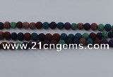 CLV522 15.5 inches 8mm round mixed lava beads wholesale