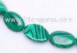 CMA01 10*13mm flat oval imitate malachite beads Wholesale