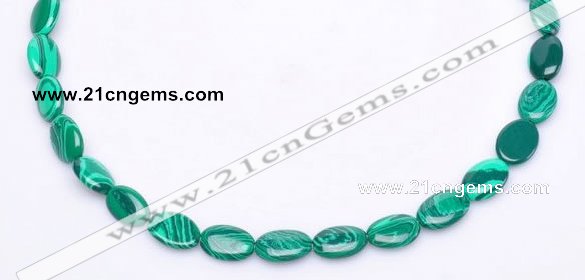 CMA01 10*13mm flat oval imitate malachite beads Wholesale