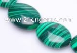 CMA03 flat oval 14*19mm imitate malachite beads Wholesale