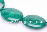 CMA04 flat oval 18*25mm imitate malachite beads Wholesale