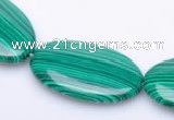 CMA05 18*30mm flat oval imitate malachite beads wholesale