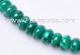 CMA16 5*8mm roundel imitate malachite gemstone beads Wholesale