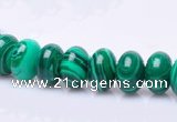 CMA17 7*10mm roundel imitate malachite gemstone beads wholesale