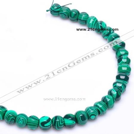 CMA18 10*12mm roundel imitate malachite gemstone beads Wholesale