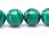 CMA21 15.5 inches 14mm round imitate malachite beads wholesale