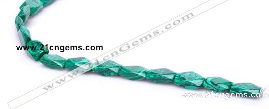 CMA23 8*14mm faceted oval imitate malachite beads Wholesale