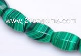 CMA26 10*14mm faceted drum imitate malachite beads Wholesale