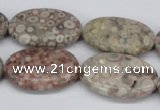 CMB17 15.5 inches 20*30mm oval natural medical stone beads