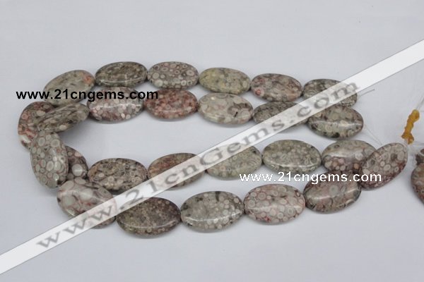 CMB17 15.5 inches 20*30mm oval natural medical stone beads