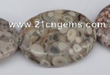 CMB18 15.5 inches 30*40mm oval natural medical stone beads