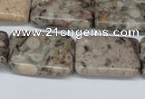 CMB27 15.5 inches 18*25mm rectangle natural medical stone beads