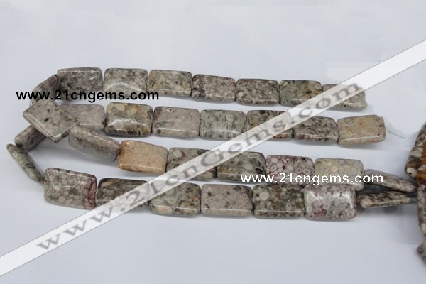 CMB27 15.5 inches 18*25mm rectangle natural medical stone beads