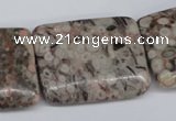 CMB29 15.5 inches 30*40mm rectangle natural medical stone beads