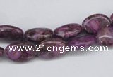 CMB35 15.5 inches 10*14mm oval dyed natural medical stone beads