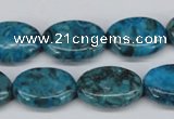 CMB48 15.5 inches 13*18mm oval dyed natural medical stone beads