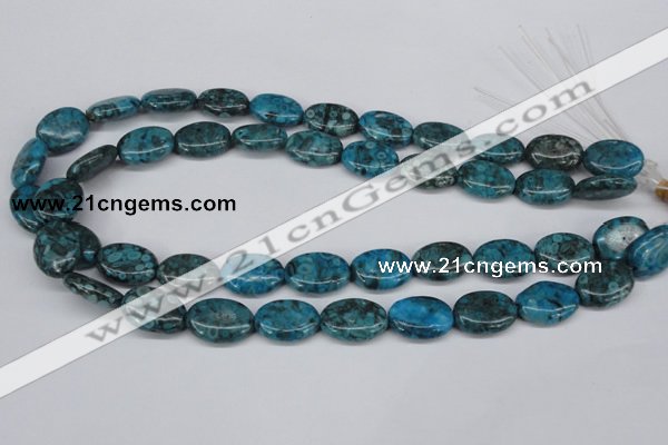 CMB48 15.5 inches 13*18mm oval dyed natural medical stone beads