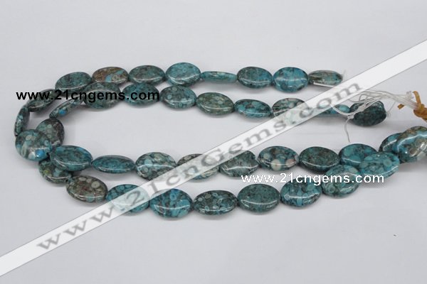 CMB49 15.5 inches 15*20mm oval dyed natural medical stone beads