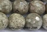 CMB62 15 inches 10mm faceted round medical stone beads