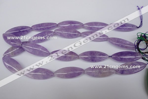 CME06 15.5 inches 15*40mm marquise lavender amethyst beads