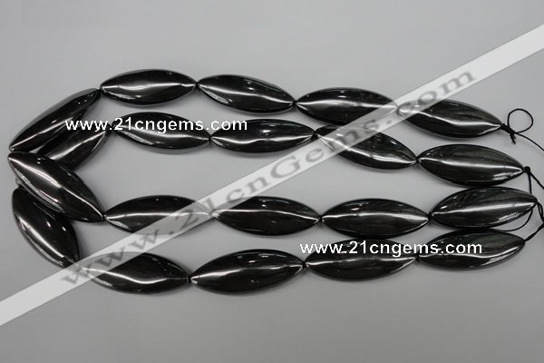 CME09 15.5 inches 15*40mm marquise hematite gemstone beads