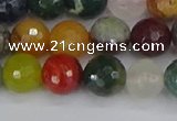 CME102 15.5 inches 8mm faceted round mixed gemstone beads