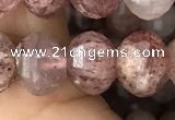 CME208 15.5 inches 7*9mm - 8*10mm pumpkin strawberry quartz beads