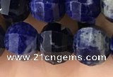 CME216 15.5 inches 7*9mm - 8*10mm pumpkin sodalite beads