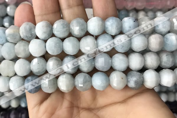 CME232 15.5 inches 10*11mm - 10*12mm pumpkin aquamarine beads