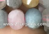 CME235 15.5 inches 10*11mm - 10*12mm pumpkin morganite beads