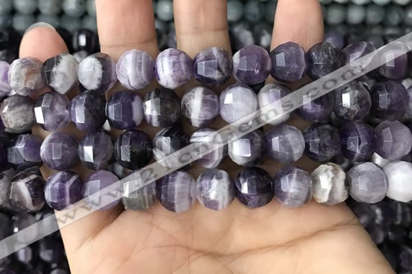 CME239 15.5 inches 10*11mm - 10*12mm pumpkin dogtooth amethyst beads