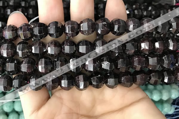 CME244 15.5 inches 10*11mm - 10*12mm pumpkin garnet beads